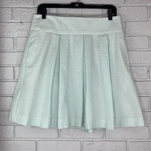Lauren James Seersucker Skirt Size Large Like New